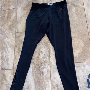 Nike leggings with Nike on the leg
